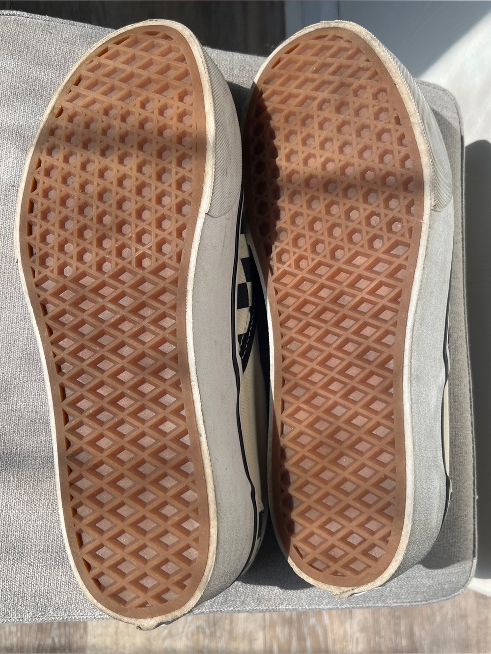 Vans Checkerboard Platform SlipOns Black White unisex sneakers womens 9.5 mens 8 - Picture 8 of 8